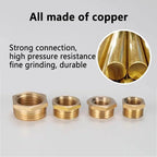 Brass BSP Reducing Hexagon Bushing Adapter Fitting,Male to Female Connector for Fuel,Water,Gas,Oil,1/8" 1/4" 3/8" 1/2" 3/4" 1"