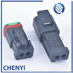 Black 2 Pin DT Series Enhanced Seal Waterproof Wire auto connector DT06-2S DT04-2P DT06-2S-E005 DT04-2P-E005 For Deutsch