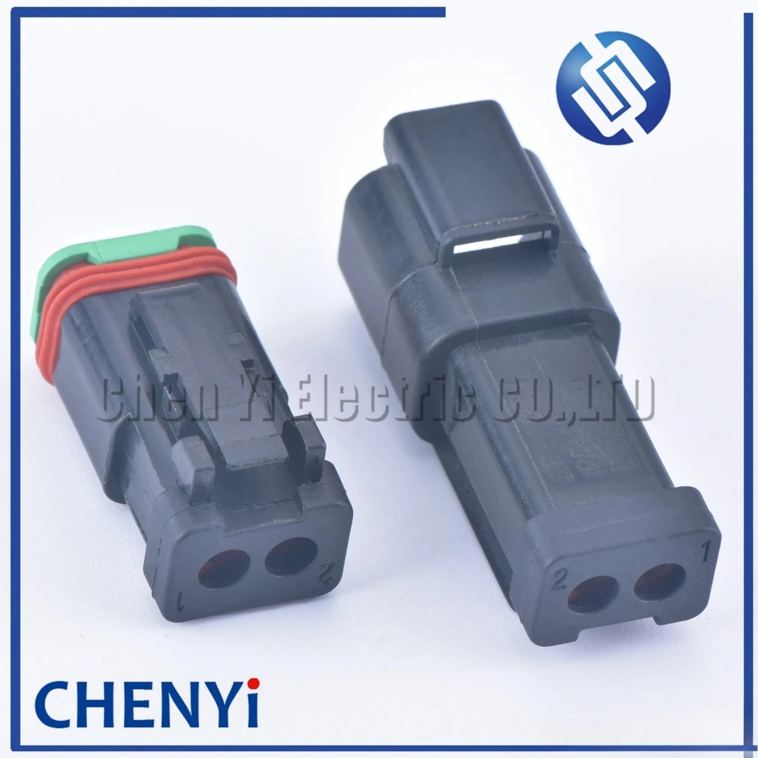 Black 2 Pin DT Series Enhanced Seal Waterproof Wire auto connector DT06-2S DT04-2P DT06-2S-E005 DT04-2P-E005 For Deutsch