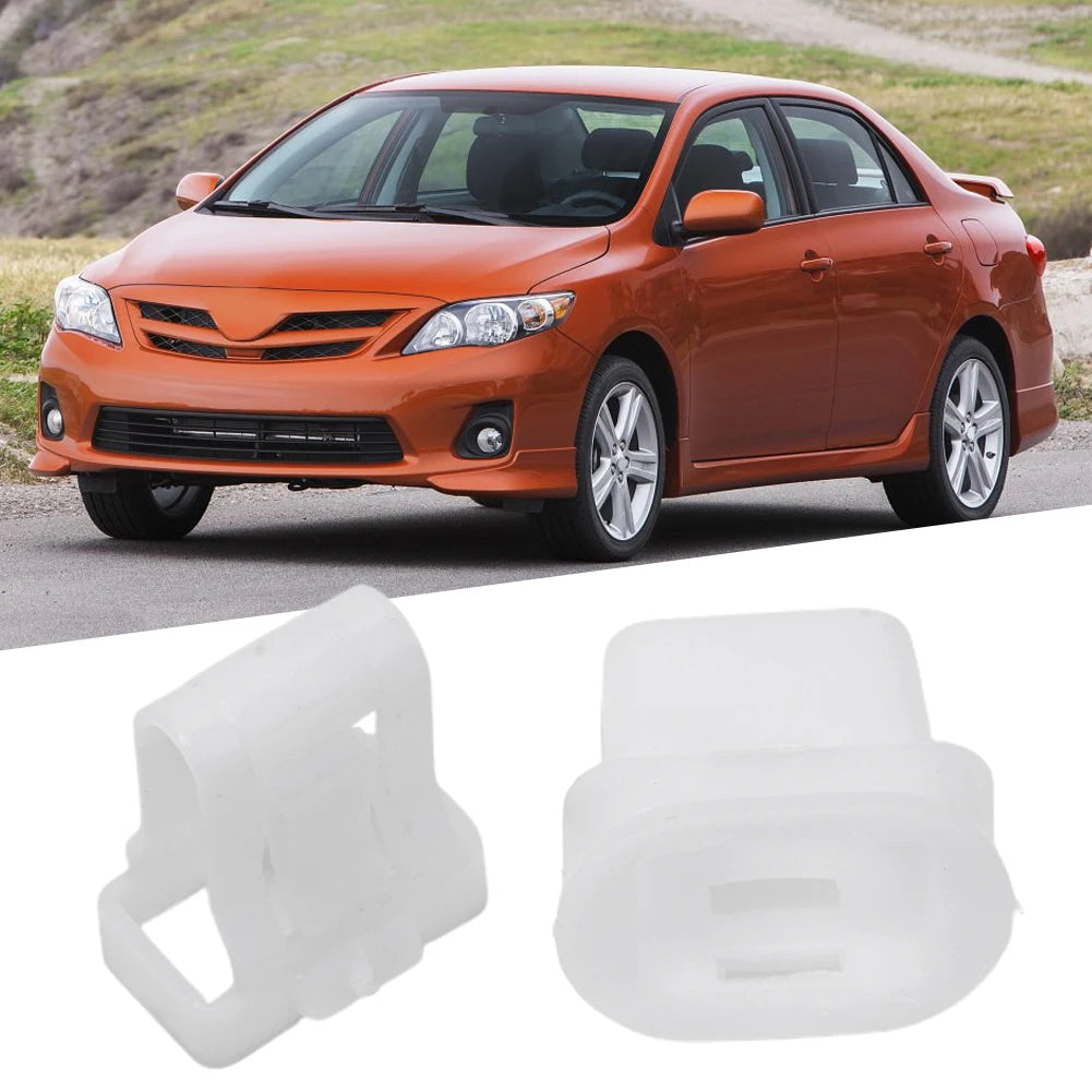2 Pcs Rear Seat Cushion Seat Fixing Grommet Clip White Nylon For Toyota 72693 12080 Rear Seat Retention Cards