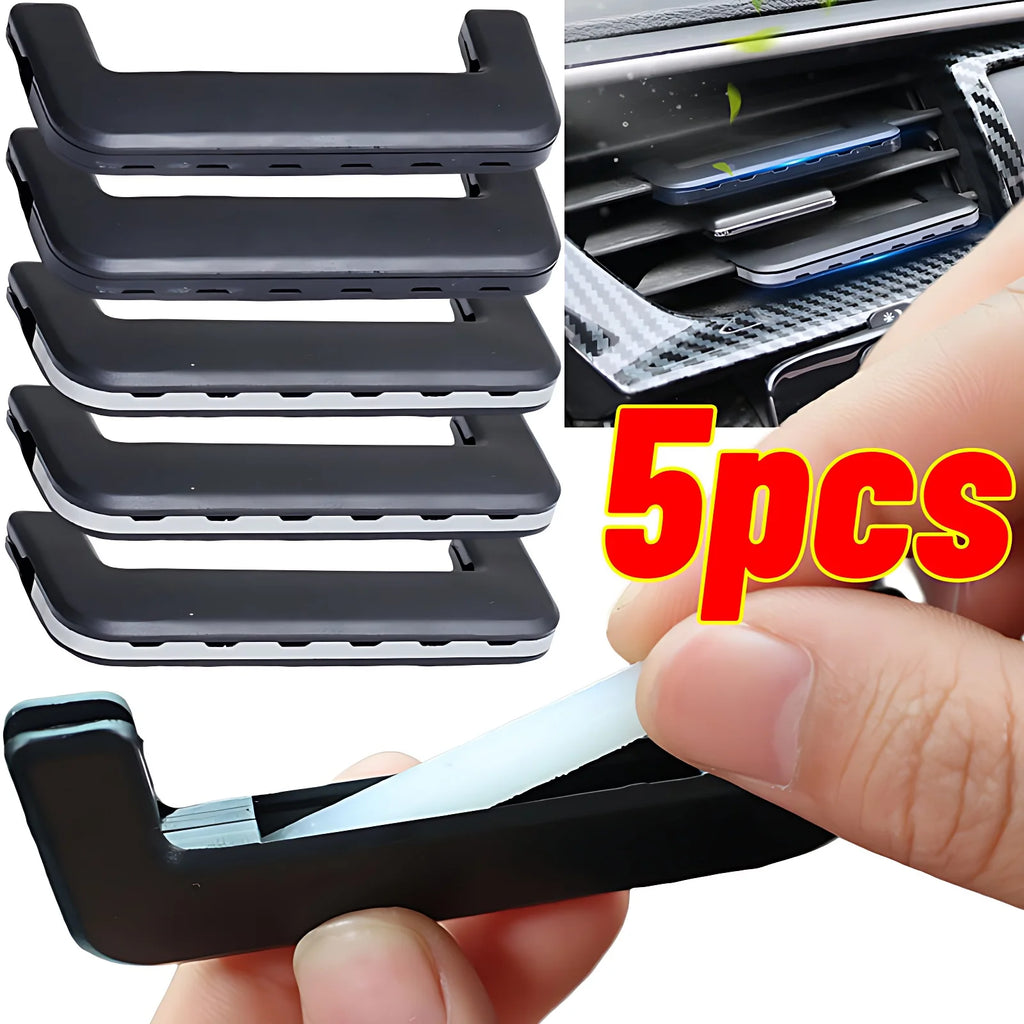 Car Aromatherapy Clip Solid Aromatherapy Strips Set Auto Air Outlet Wind Direction Paddle Hidden Fragrance Clip Scent Tablets