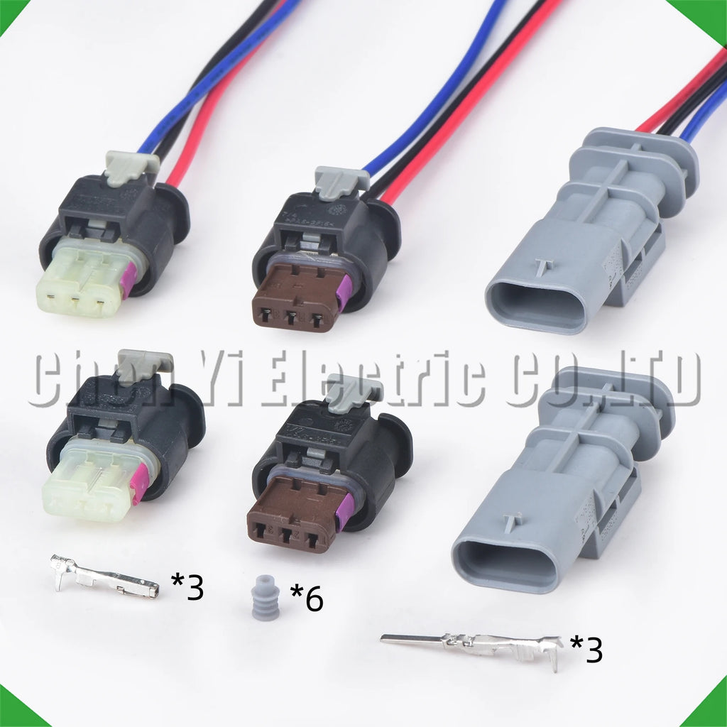 3-pin auto connector connector automotive connectors reverse radar probe electric harness