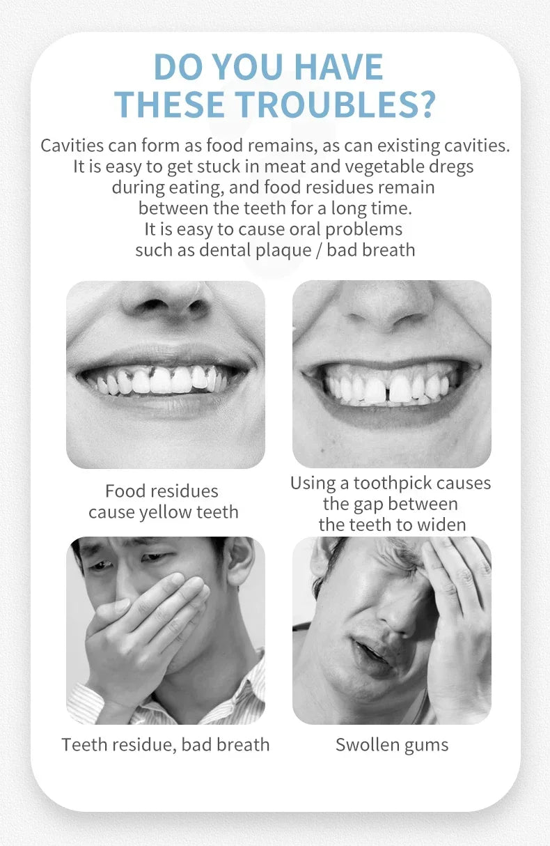 50/150/300/600PCS Ultra-fine Disposable Smooth Dental Floss, Household Toothpick Amagi