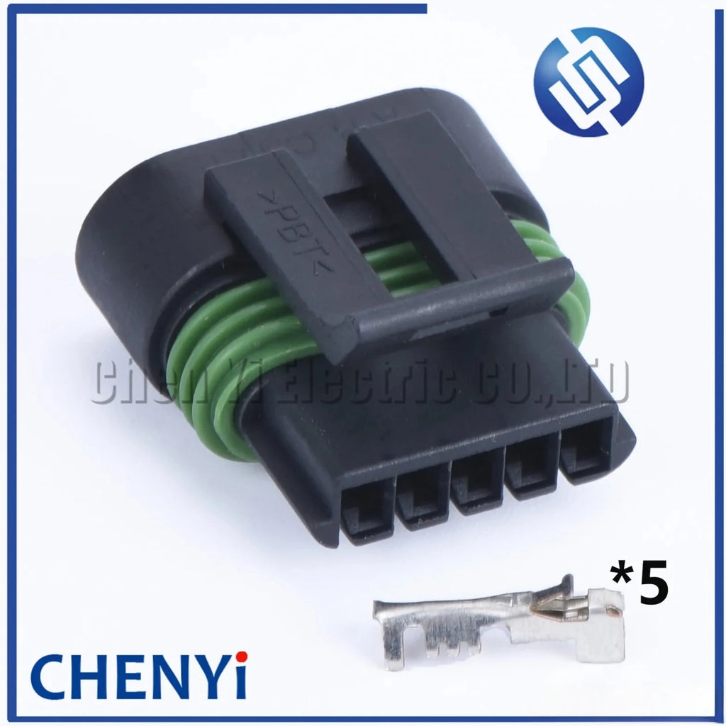 2 set 5 Pin Ignition Coils Plug Automotive Electrical Female Connector 12162825 H2377-5P For GM LS2