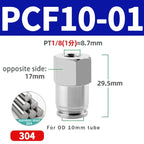 304 Stainless Steel Quick-Connect Air Hose Fittings - BSP 1/8",1/4",3/8",1/2 Pneumatic Pipe Connectors with Corrosion Resistance