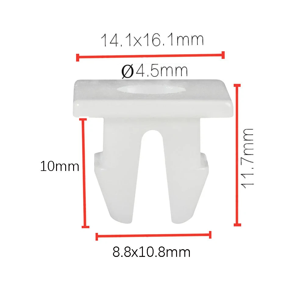 20pcs Rivet Bumper Mudguard Fastener Clips 90189-06193 9018906193 For Toyota Screw Nut Grommets Plastic Fastener Clips