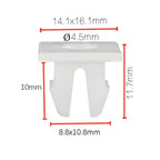 20pcs Rivet Bumper Mudguard Fastener Clips 90189-06193 9018906193 For Toyota Screw Nut Grommets Plastic Fastener Clips