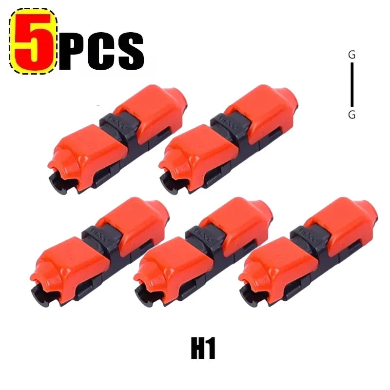 10/1pcs Wire Connectors Low Voltage Wire Connectors Solid Connection T Tap Wire Connectors T Type 2 Pin Wires Splicing Connector