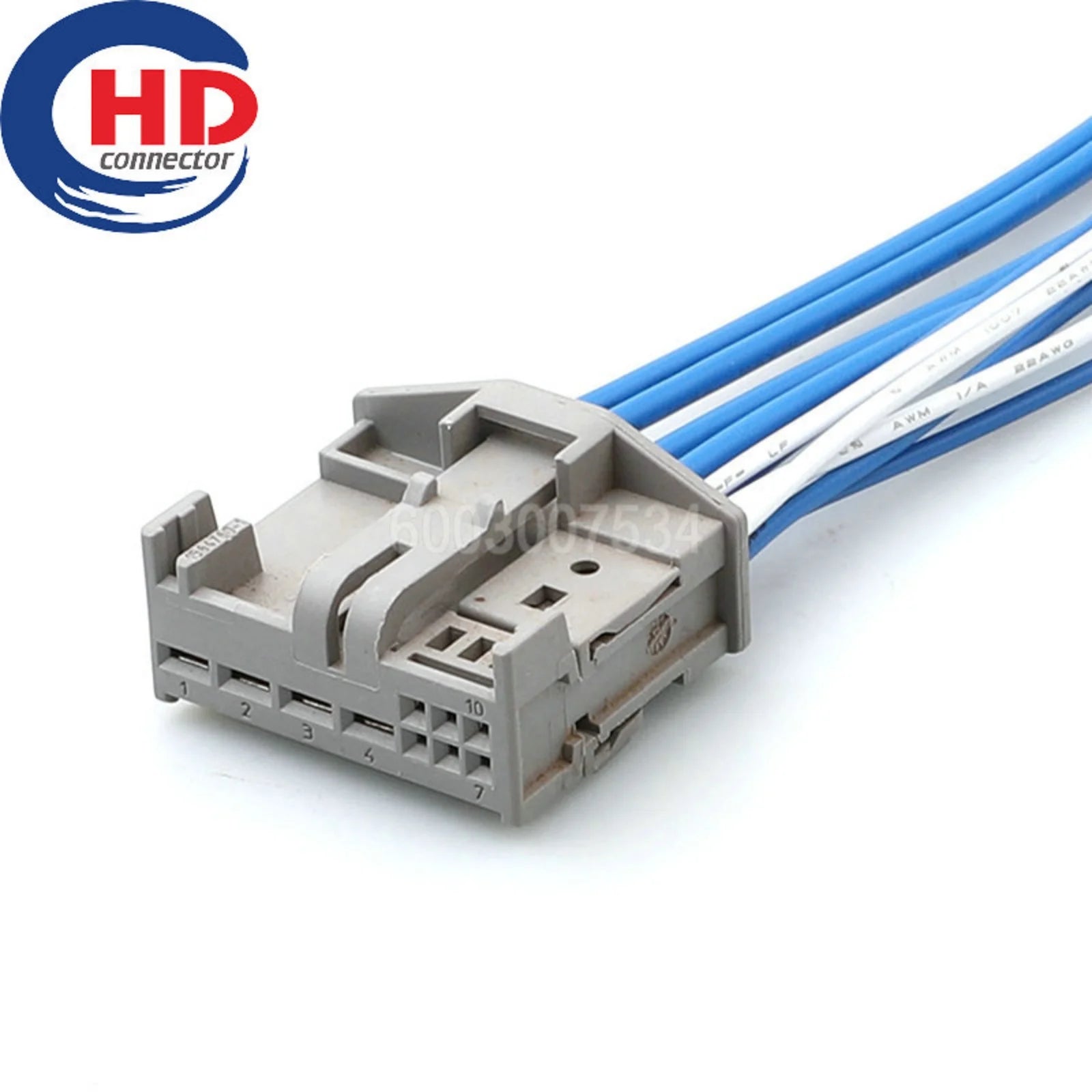 10 Pin Connector Unsealed 0.6mm 2.8mm Female Connector Cable Plug Motorcycle Electrical Harnesses Wiring Harness 1564760-1