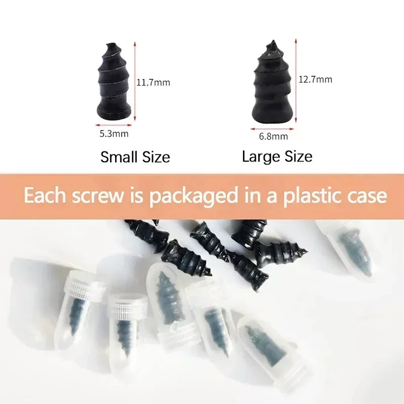 Vacuum Tyre Repair Rubber Nails Set Tire Puncture Repair Tool for Wheels Car Motorcycle Scooter Bicycle Tubeless Rubber Nail kit