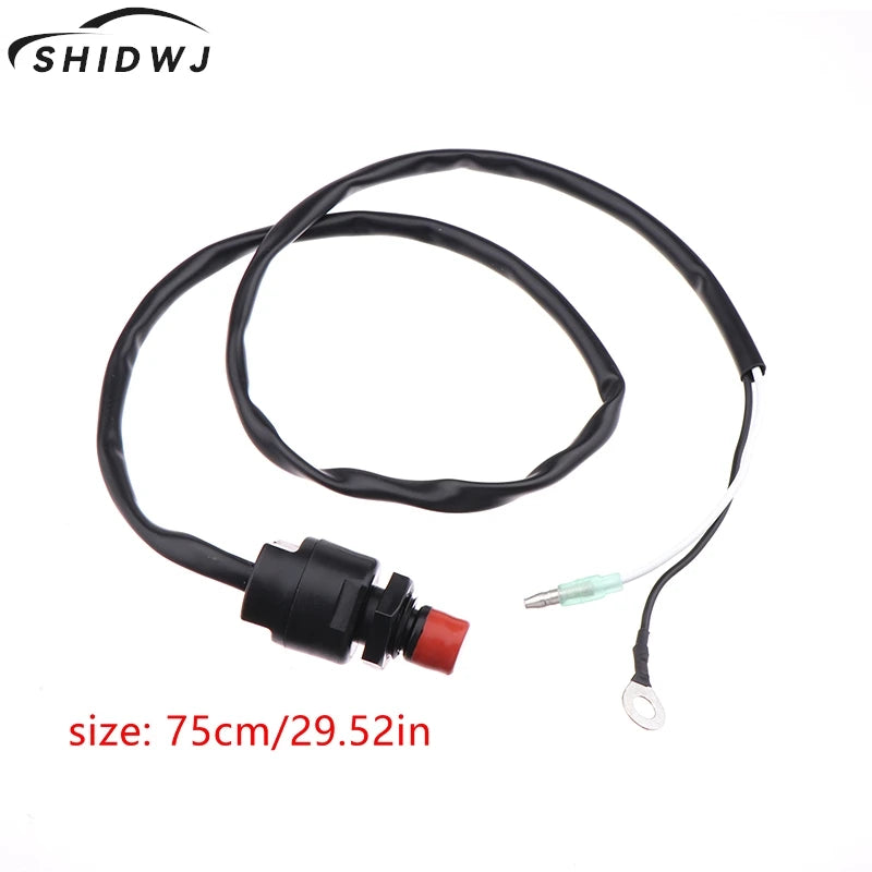 1Pcs Universal Boat Outboard Engine Motor Start Kill Switch Keyless Push Button Applicable For Ships