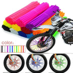 72 Pcs Universal Motocross Motorcycle Dirt Bike Enduro Wheel Rim Spoke Shrouds Skins Covers Moto For KTM HONDA YAMAHA KAWASAK