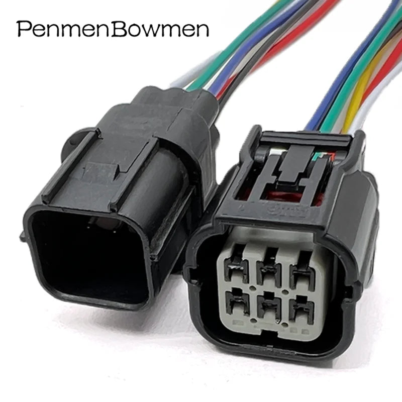 1 Set 6 Pin Air Fuel Ratio HV 040 AFR Sensor Plug Waterproof Auto Electric Connector Wire Harness for 6188-4908 6189-7040