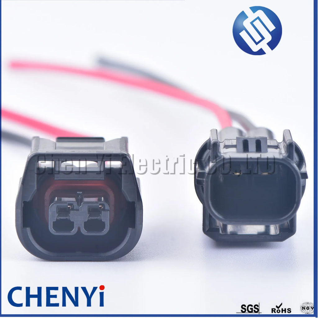 2 Pin auto waterproof connector LED Headlights Daytime Running Light Fog Light wiring harness plug 6189-7408 6181-6851 for Honda