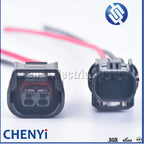 2 Pin auto waterproof connector LED Headlights Daytime Running Light Fog Light wiring harness plug 6189-7408 6181-6851 for Honda