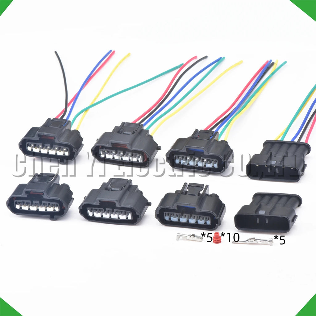 5 Pin Auto igniter connector pedal Air Flow Meter Wire harness plug 7283-1056-30 90980-...