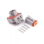 DT06-4S automotive waterproof connector PCB curved pin socket vehicle-mounted circuit board pin terminal connector DT13-4PA