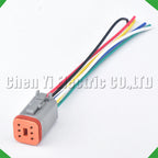 6-Pin Wire Harness female Waterproof Connector Automotive Electrical Harness pigtail
