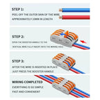 SPL2/3/4/5 Quick Wiring Terminal, PCT Parallel Wire Connector Junction Box, 1‑in 2/3/4/5‑Out Splitter for Lamp/Lighting