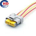 6 pin 211PC069S8049 Starter Car Fuel Oil Pump Wire Harness Socket for Peugeot Auto Waterproof Female Connector