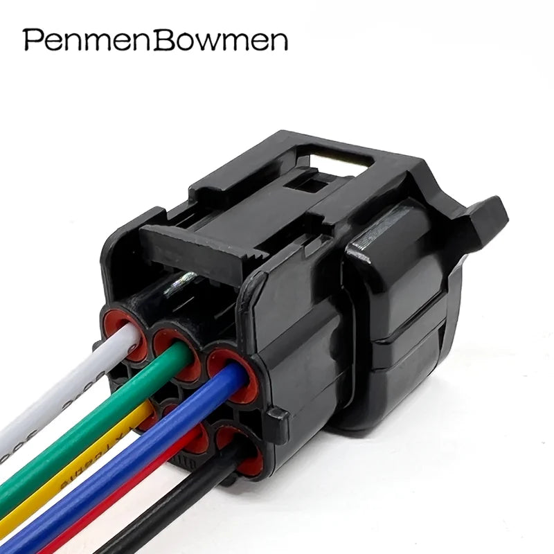 1 Set 6 Pin Car Headlight Electrical Cable Connectors Waterproof Female Wire Harness Plug for Hyundai KIA HP066-06021