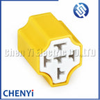 5 Pin Automotive connector Ceramic Car Relay Holder Socket harness Plug with Holster