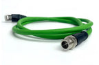 M12 X-Code 8Pin Male to RJ45 Gigabit Ethernet Cable 10Gbps IP67 Shielded - Industrial CAT6A Network Wire for Robotics & Harsh