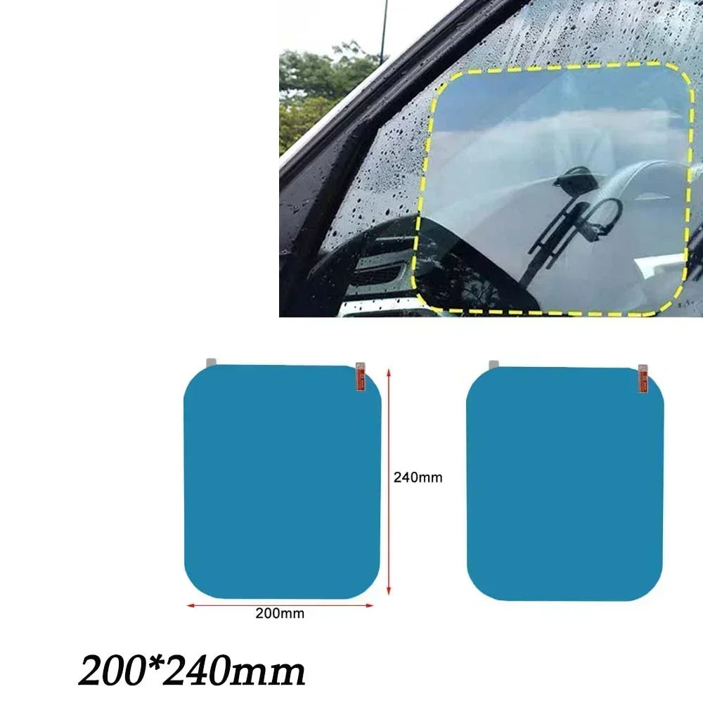 Anti Fog Car Sticker Car Mirror Window Clear Film Car Rearview Mirror Protective Film Waterproof 2 Pcs/Set Amagi