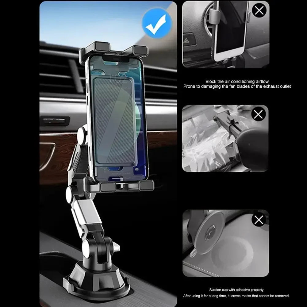 Magnetic Cup Holder Phone Mount for Car - Universal Phone Holder Stand, One-Hand Operation, Hands-Free Car Mount Holder Amagi