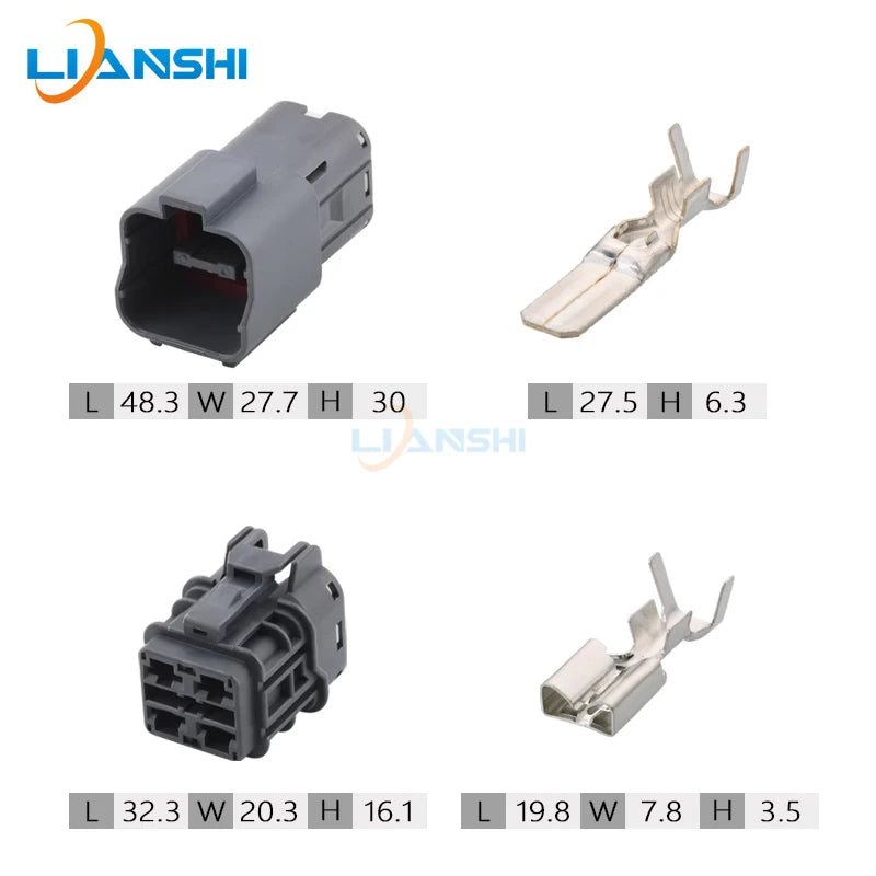 7123/7222-6244-40 is suitable for the 4-hole automotive throttle harness connection of Komatsu PC-6 throttle motor plug