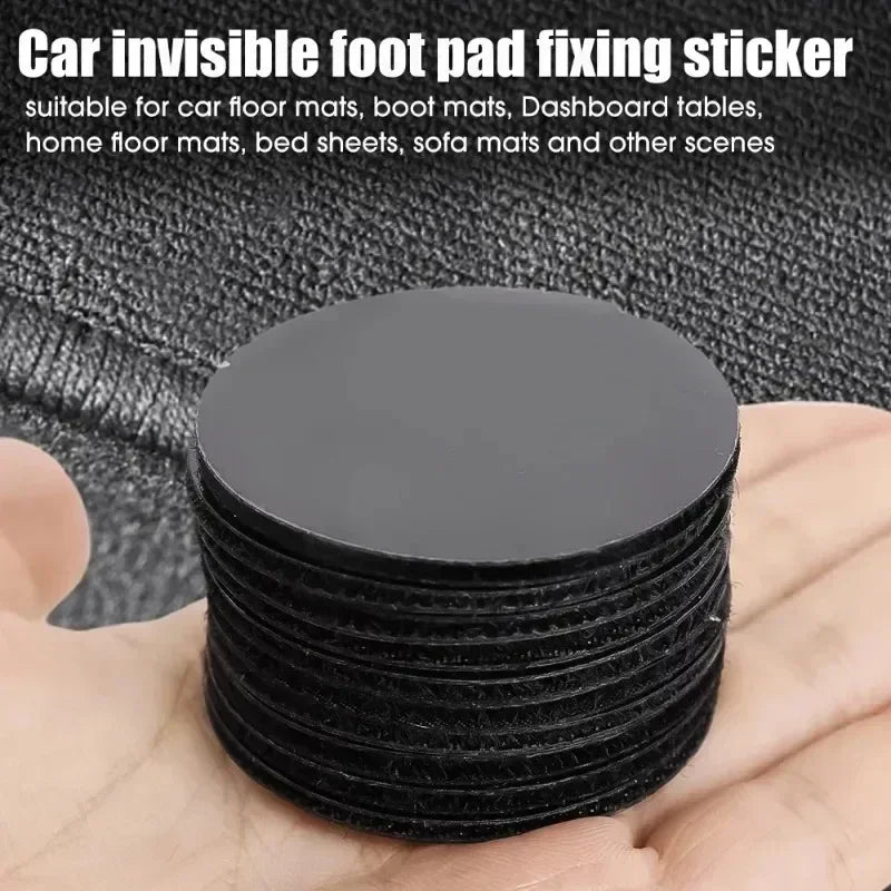 2/100pcs Carpet Fixing Stickers Double Faced High Adhesive Car Carpet Fixed Patches Home Floor Foot Mats Anti Skid Grip Tapes