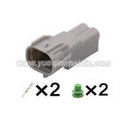 2PIN Male Female 2mm Waterproof Connector Fog Light Lamp Socket Reverse Radar Plug For Baojun Toyota RAV4 6188-0266