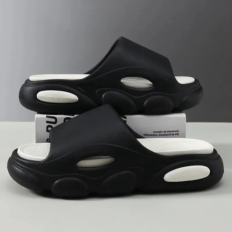 EVA Men's Summer Sandals Fashion Soft Cloud House Platform Slides Unisex Outdoor Non-slip Beach Shoes Men Bathroom Slippers Amag