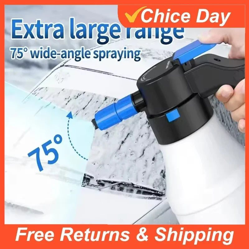 DIY Electric Foam Sprayer Foaming Pump Sprayer USB Rechargeable Lithium Auto Wash Battery Cleaning Tool Auto Accessories Amagi
