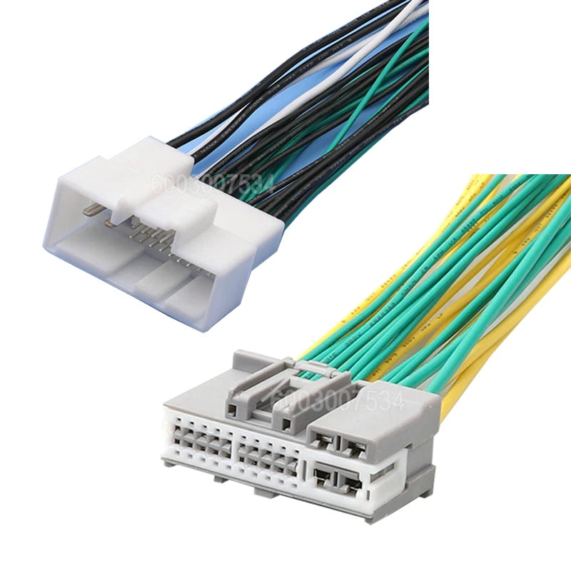24 Pin Connector Series Male Female Connector Cable Plug Motorcycle Electrical Harnesses Wiring Harness 1-2236269-2/1-2236270-1