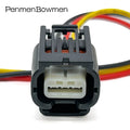 1 Set 3 Pin Auto Reversing Light Radar Electrical Cable Connectors Female Wiring Harness Plug for Honda Infiniti 7283-2147-30