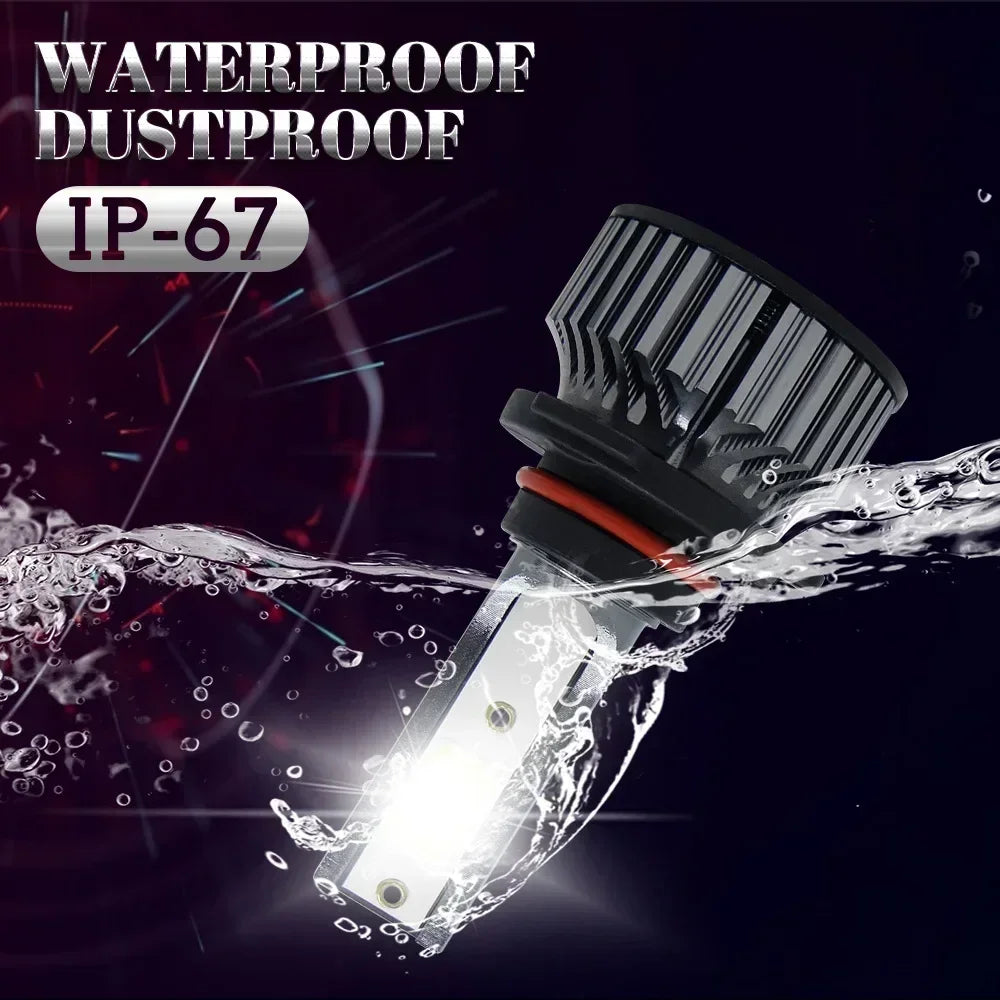H7 H4 Canbus LED Light Bulb H1 H8 H9 H11 9005 HB3 Headlight Mini Size Design Wireless Super Bright CSP Chips 30000LM 6000K Amagi