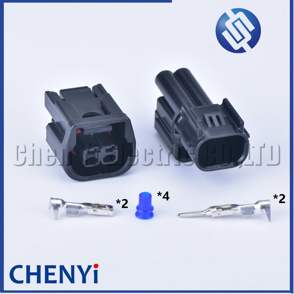 2 Pin auto waterproof connector LED Headlights Daytime Running Light Fog Light wiring harness plug 6189-7408 6181-6851 for Honda