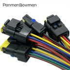 1 Set 2 3 4 5 6 Pin Car Turn Light Lamp Electrical Cable Connectors Female Mal Wire Harness Plug for Renault Peugeot Citroen