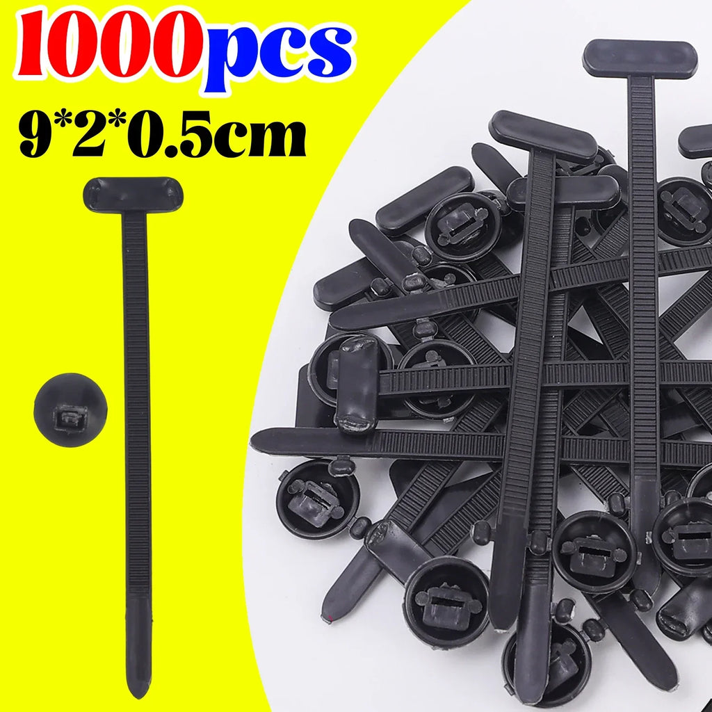 Nylon Cable Tie Buckle Auto Fastener Screw Self-Locking Zip Ties Car Trunk Engine Guard Panel Wire Management Strap Fixed Tools