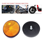 Circular Reflector Universal Motorcycle ATV Scooter Dirt Bikes Refraction Light Parts Night Reflective Light MOTO Lighting Amagi