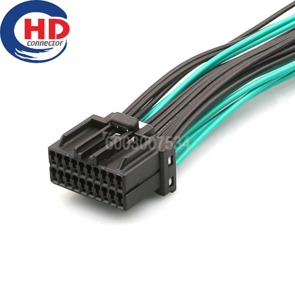 20 Pin Connector 1.0mm Series Male Female Connector Cable Plug Motorcycle Electrical Harnesses Wiring Harness 175967-2