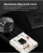 Power Track Home Appliances Universal Socket Electric Plug Adapter With USB,Wall Mount Power Strip with Removable Outlet Adapter
