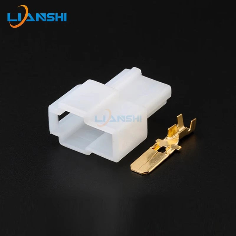 6070-2471 6070-2481 Car connector 2-hole 2p wiring harness plug with terminal DJ7022A-6.3-11/21