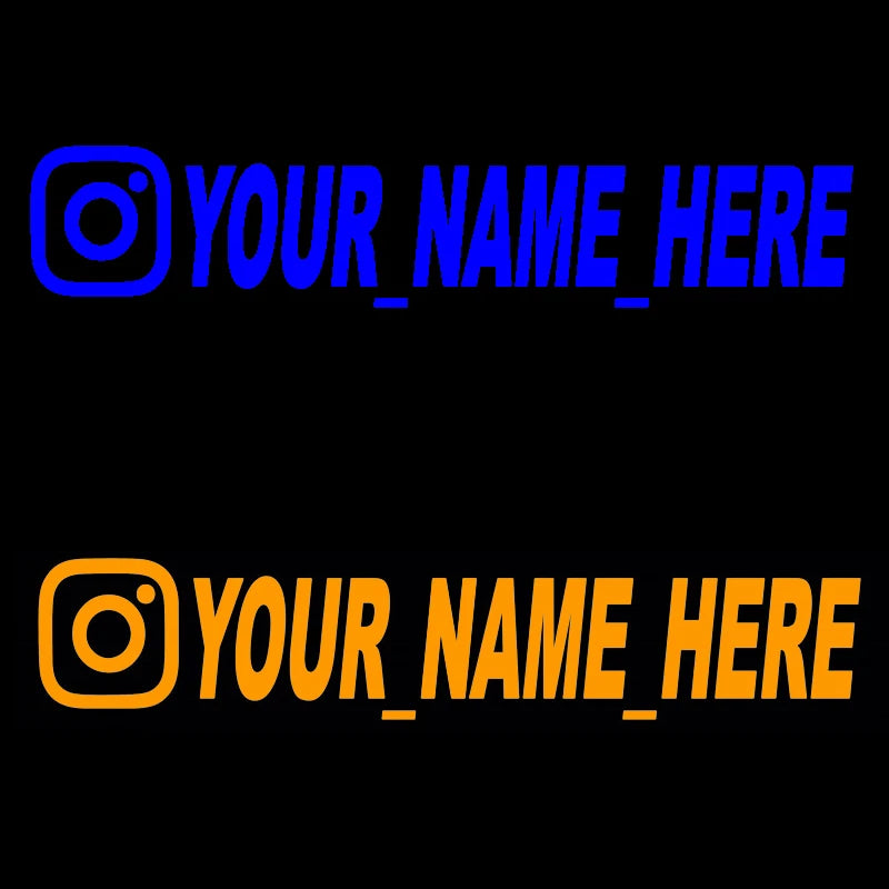 20cmx4cm Personalized Instagram Car Sticker Vinyl Decals Motorcycle Car Stickers（Cannot be customized）