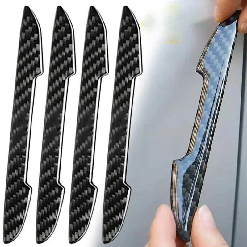 Car Door Carbon Fiber Anti-collision Protector Bar Stickers Rearew View Mirror Cover Protection StripSide Edge Protection Amagi
