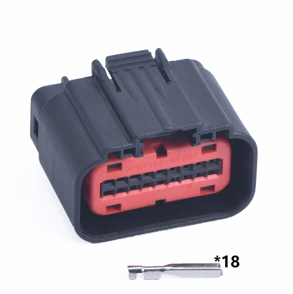 18 Pin ECU igniter Socket Automotive Air Flow Meter Plug ACC Cruise Connector 1488533-5 1488533-6 2203663-5 2203663-6 DD255MM