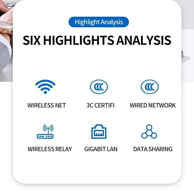 In-Wall Smart WiFi Router Panel 1000Mbps - 86-Type Hidden AP with 110V-220V for Home/Hotel Network Coverage
