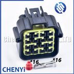 16 Pin Black Furukawa Sealed Waterproof Electrical Auto Wire Harness Connector Plug FW-C-16M-B FW-C-16F-B For motorcycle