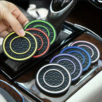 2pcs 7cm Non-slip Car Water Cup Pad Mat for Bottle Holder Coaster Auto Interior Anti-skid Cup Holders Amagi